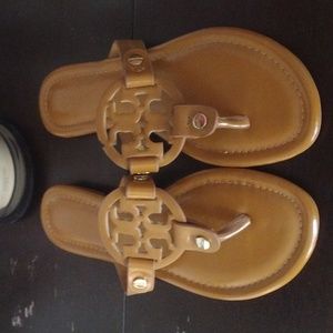 Tory Burch Tan Leather Sandals Excellent Condition! Size 8